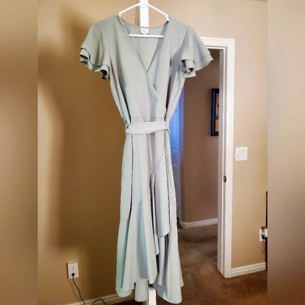Sage green dress